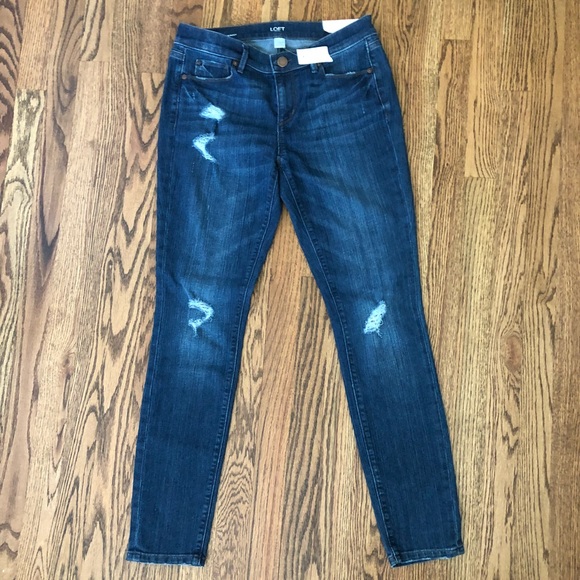 LOFT Denim - NWT Distressed LOFT jeans skinny modern size 6 reg